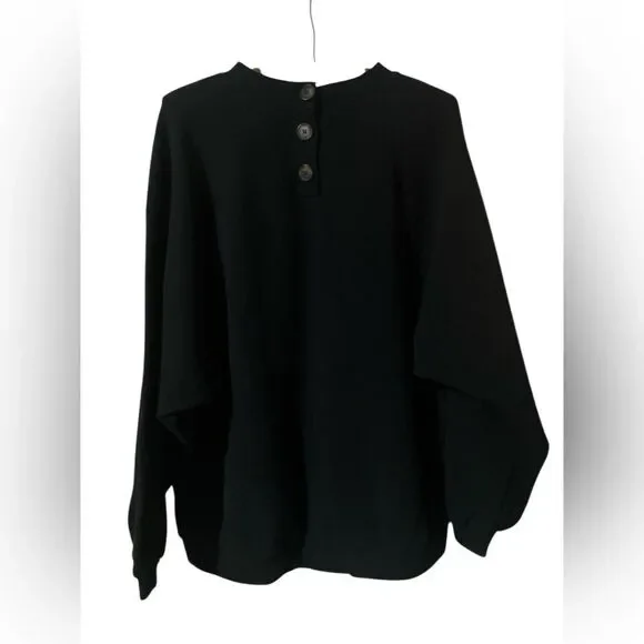 Madewell Sweatshirt Size XL Button Back Relaxed Fit Classic Winter - Picture 2 of 4